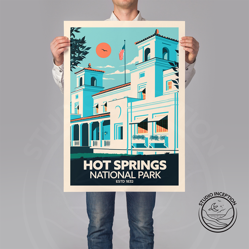 Hot Springs National Park Traditional Style Print