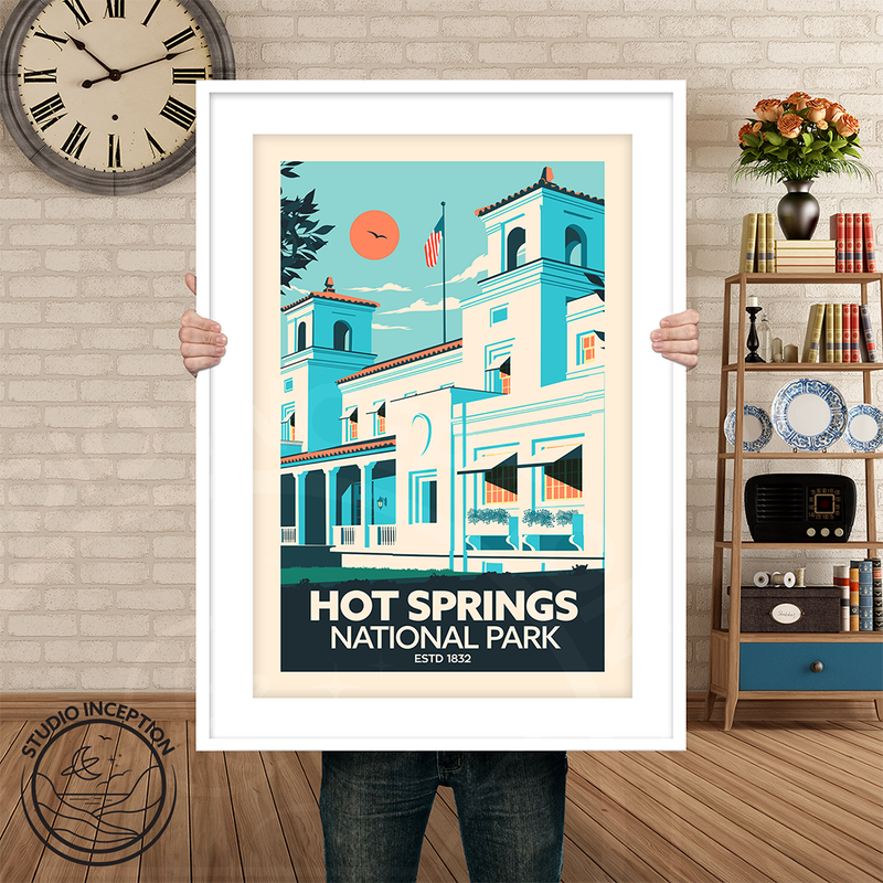 Hot Springs National Park Traditional Style Print