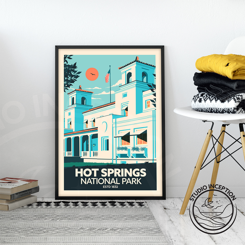 Hot Springs National Park Traditional Style Print