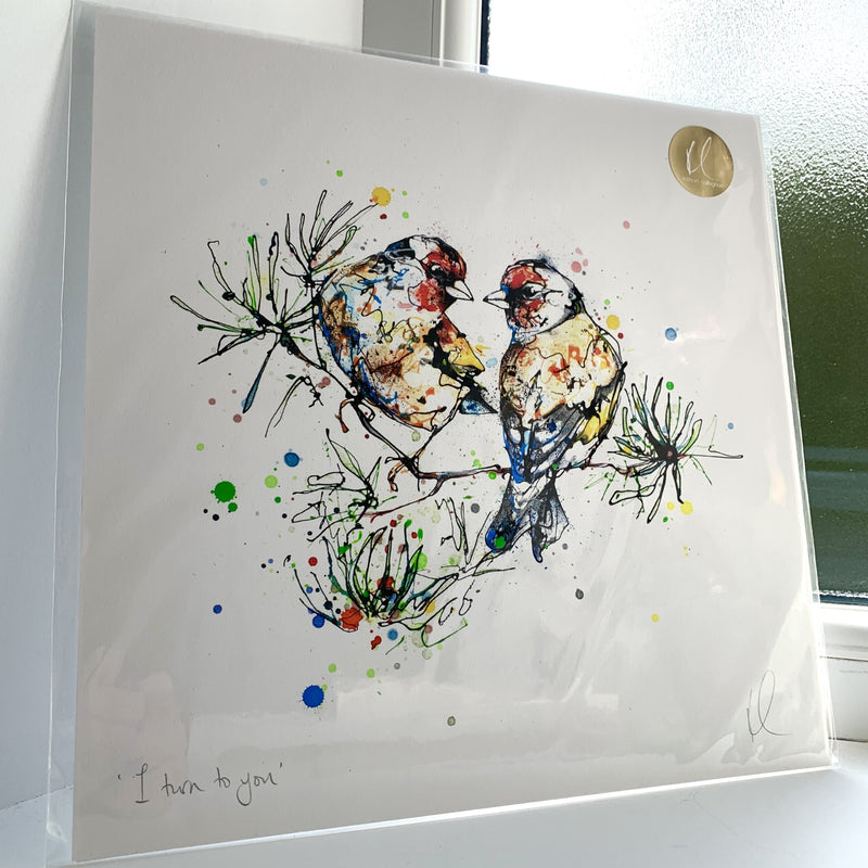 I Turn To You - Goldfinch Print with Size and Presentation Options