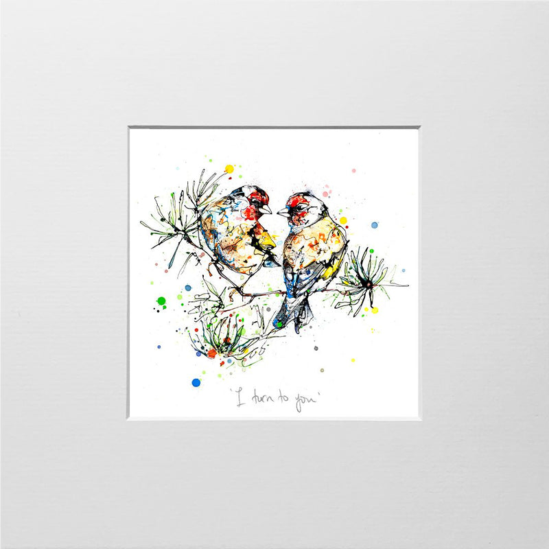 I Turn To You - Goldfinch Print with Size and Presentation Options