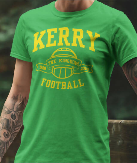 Kerry Football - Adult T-Shirt - Green/Yellow