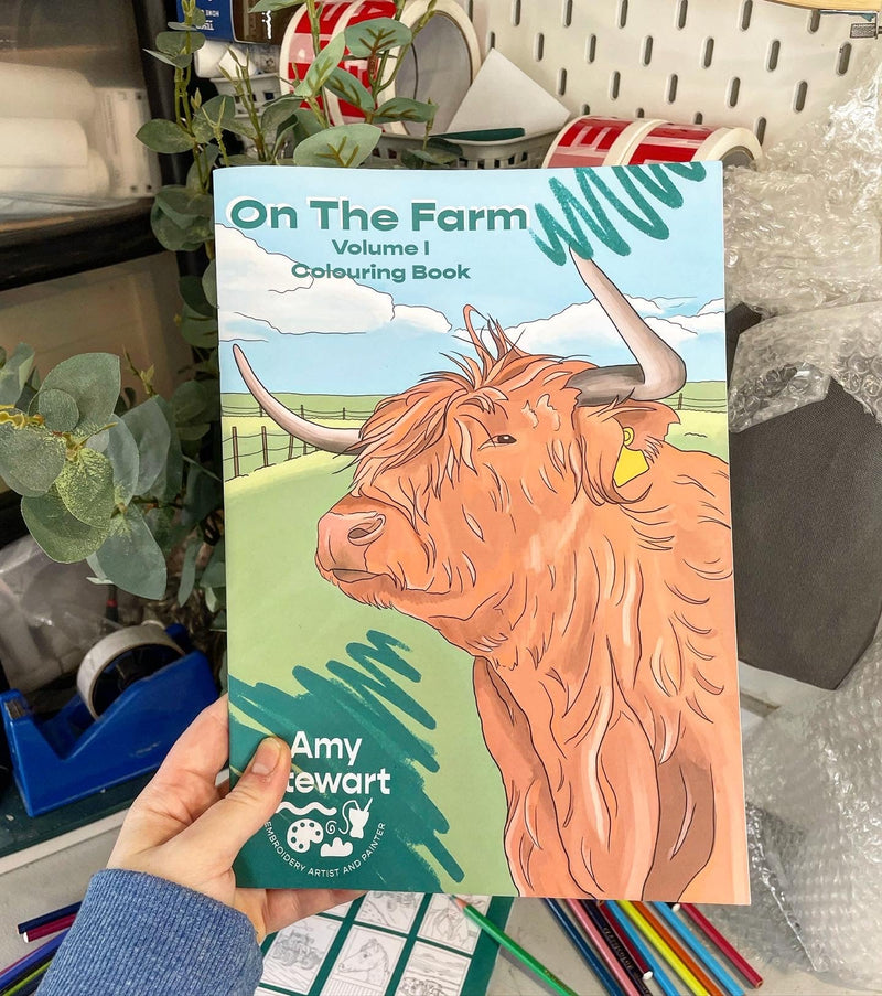 On the Farm: Volume 1 Colouring Book