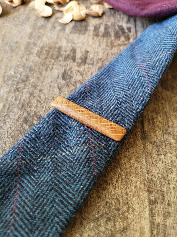 Irish Whiskey Barrel Wooden Tie Clip
