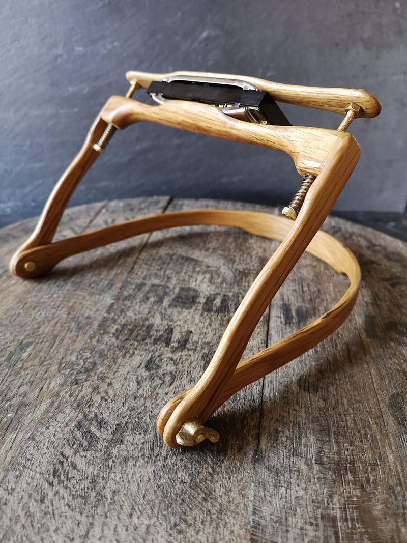 Irish Whiskey Barrel Wooden Harmonica Holder