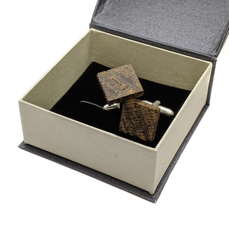 Irish Bog Oak wooden cufflinks