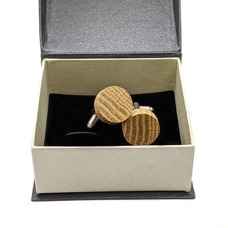 Irish Oak wooden cufflinks