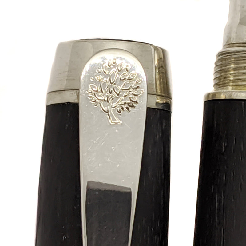Sterling silver and Irish Bog Oak fountain pen