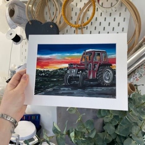 Massey Ferguson 135 Mounted Print