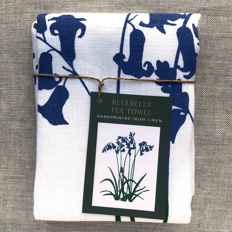 Bluebell Irish Linen Tea Towel