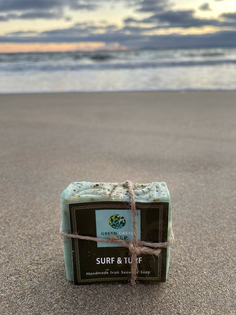 “Surf & Turf” Handmade Irish Seaweed & Peat Moss Soap
