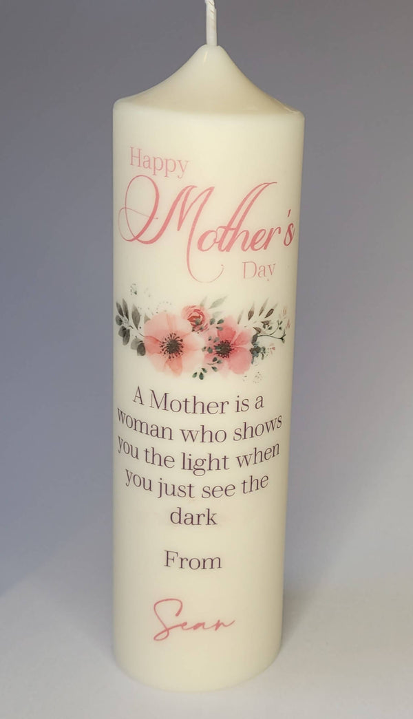 Soy Wax Mothers Day Candle - Personalised