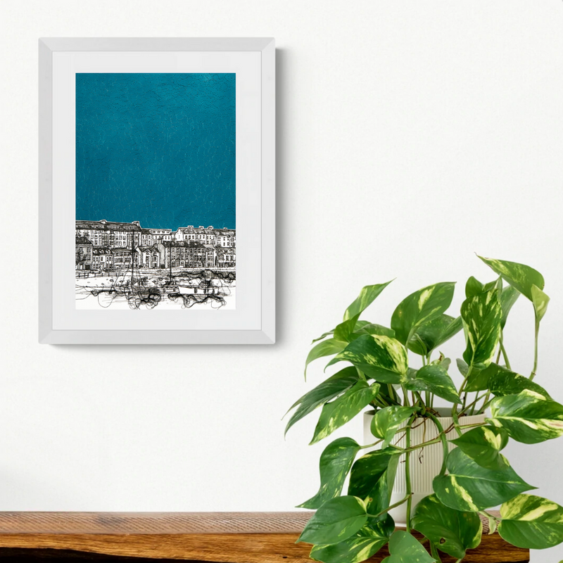 Kerr Street Portrush giclée print perspective large portrait framed