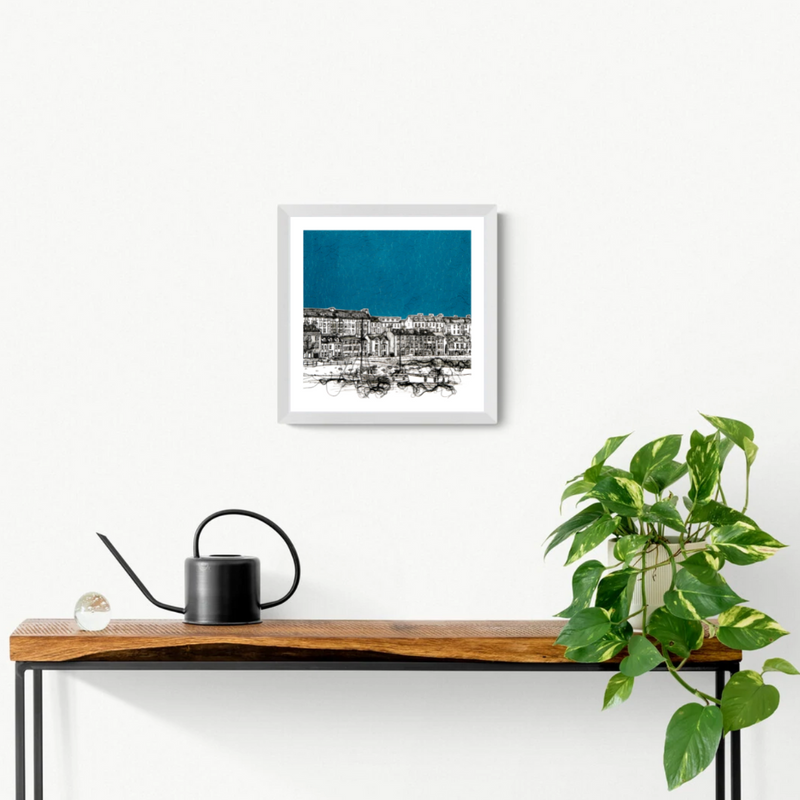 Kerr Street Portrush giclée print perspective square framed