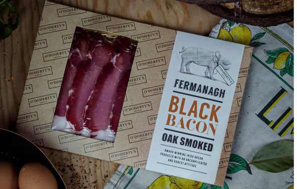 Fermanagh Black Bacon Oak Smoked 160g