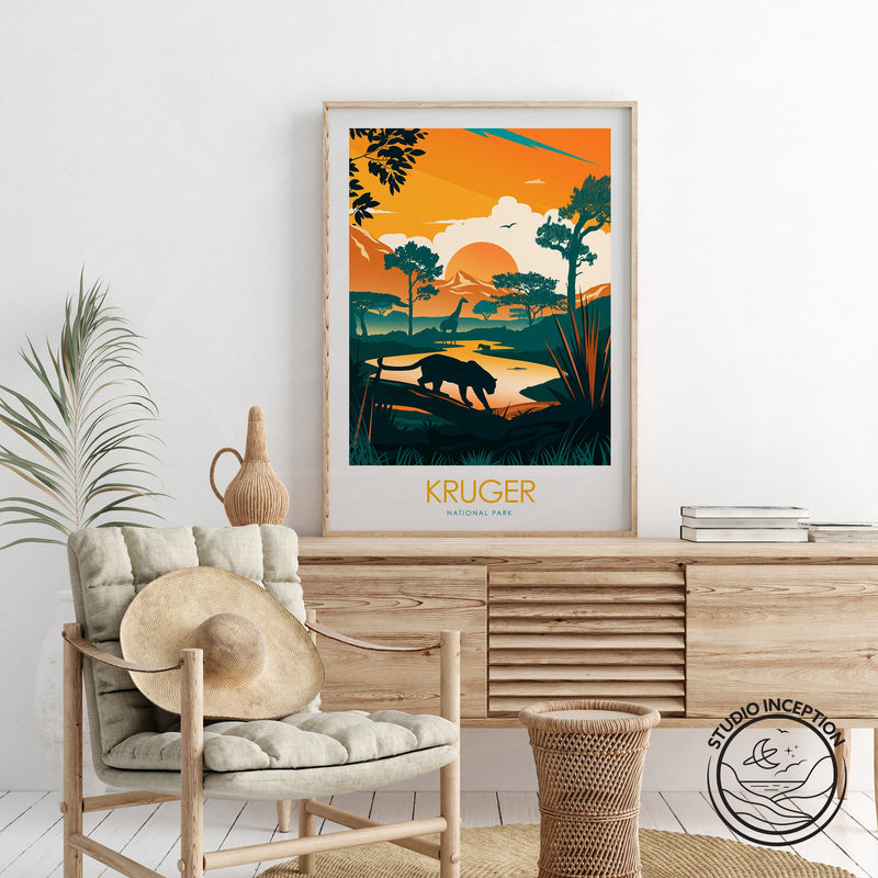 Kruger National Park Minimalist Print