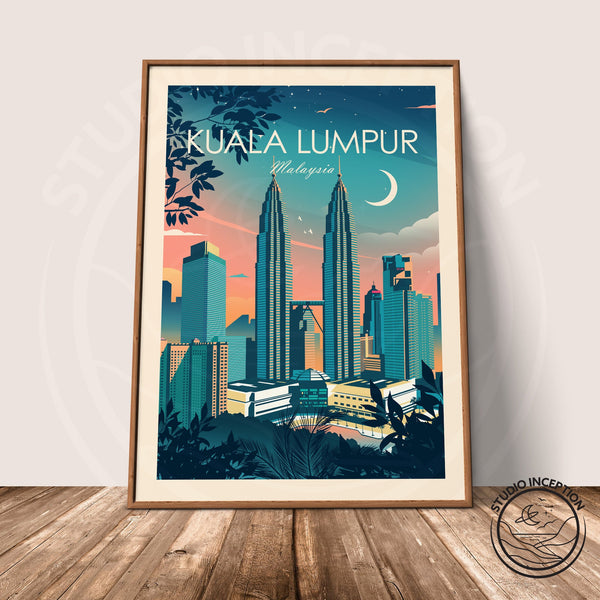 Kuala Lumpur Traditional Style Print