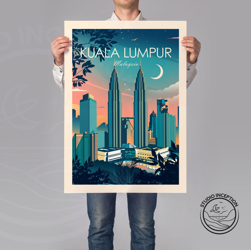 Kuala Lumpur Traditional Style Print