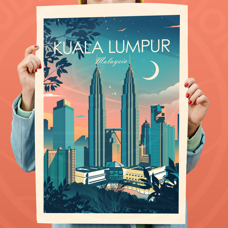 Kuala Lumpur Traditional Style Print