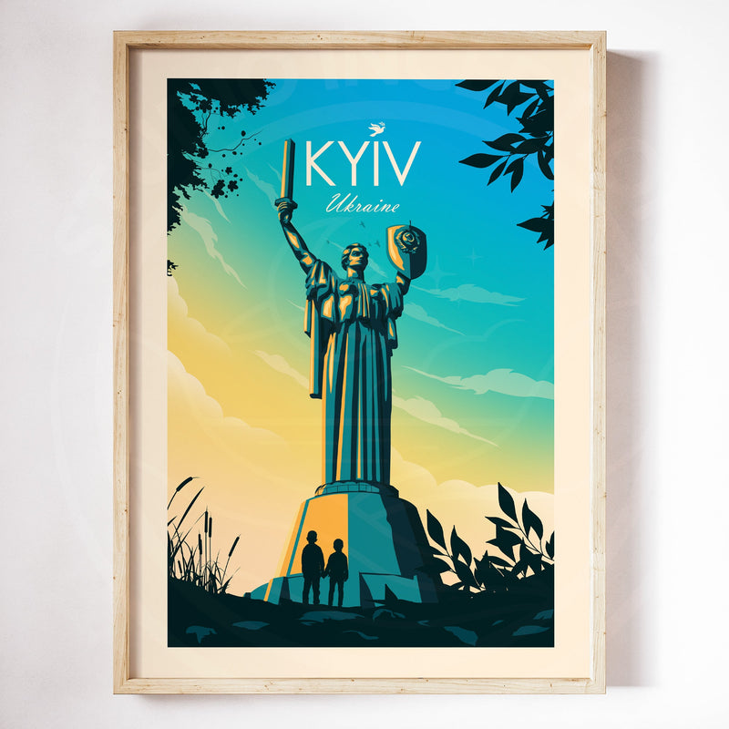 Kyiv Ukraine Traditional Style Print
