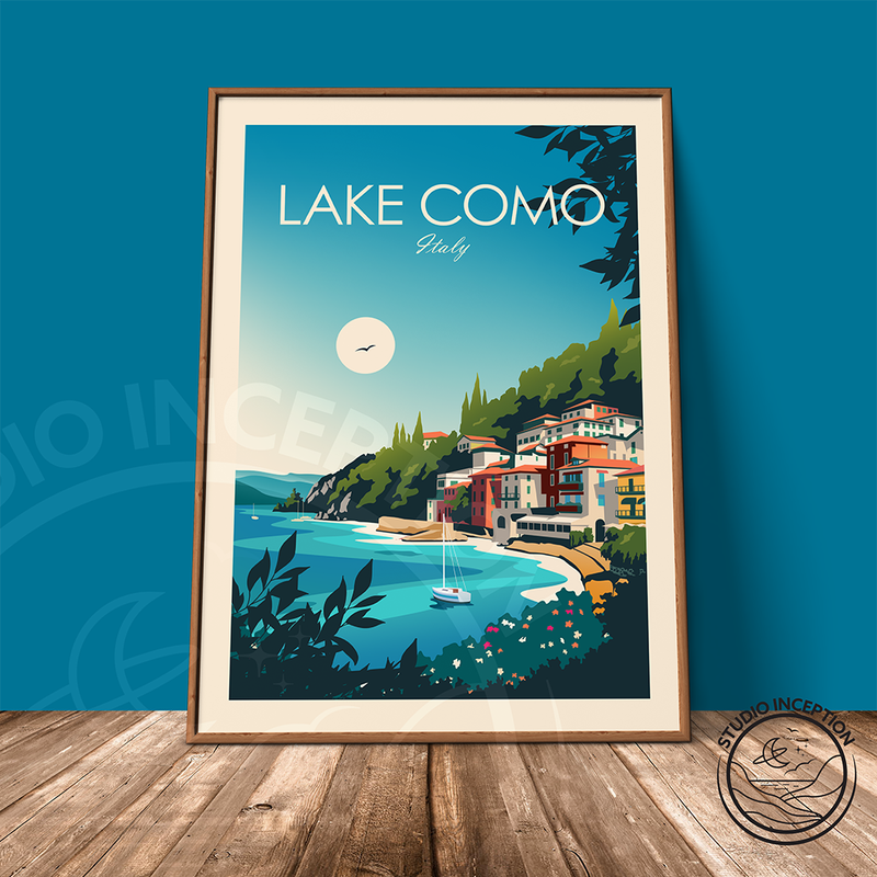 Lake Como Traditional Style Print