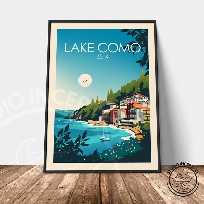 Lake Como Traditional Style Print