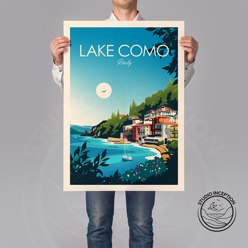 Lake Como Traditional Style Print