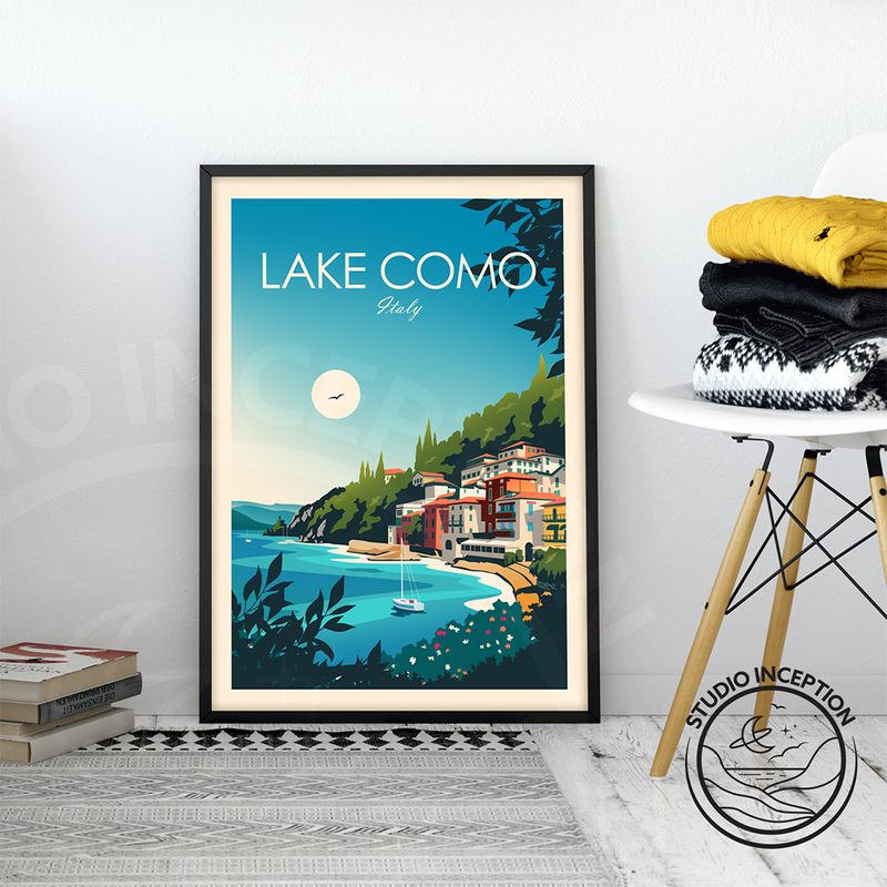 Lake Como Traditional Style Print