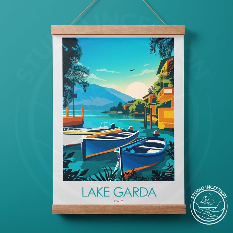 Lake Garda Italy Minimalist Print