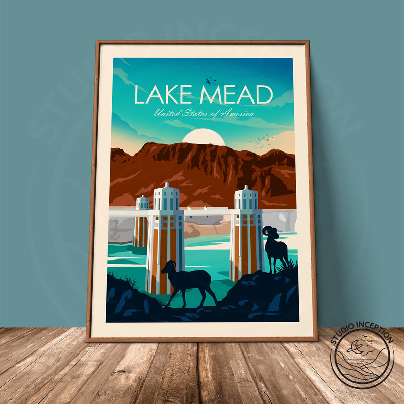 Lake Mead Traditional Style Print