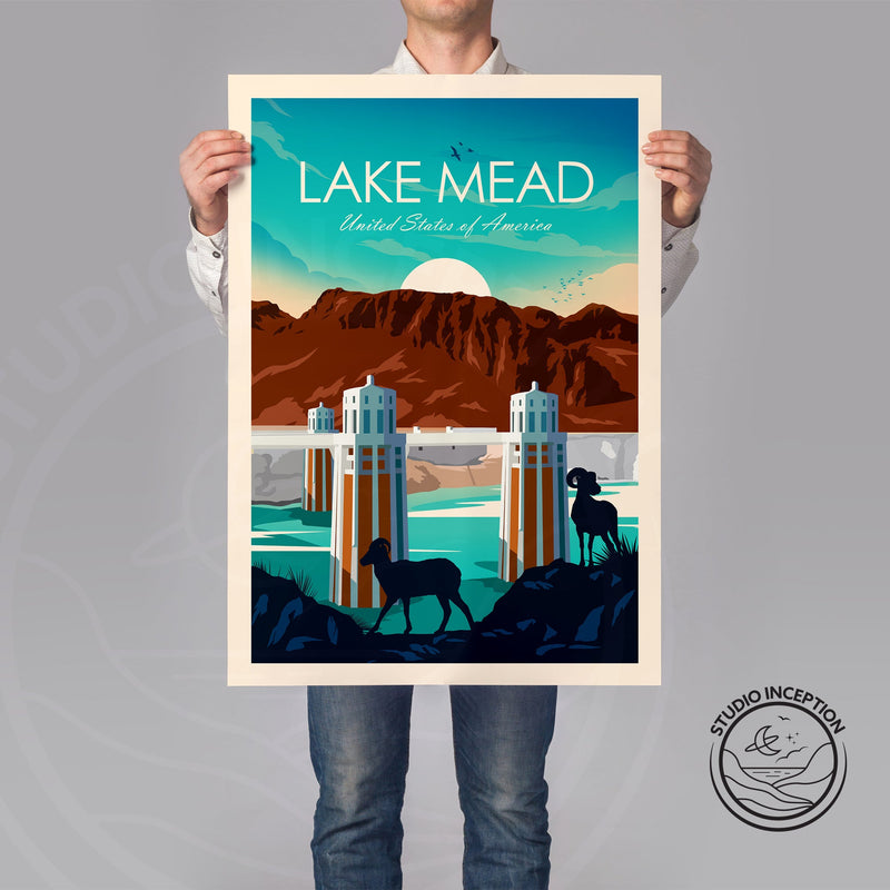 Lake Mead Traditional Style Print