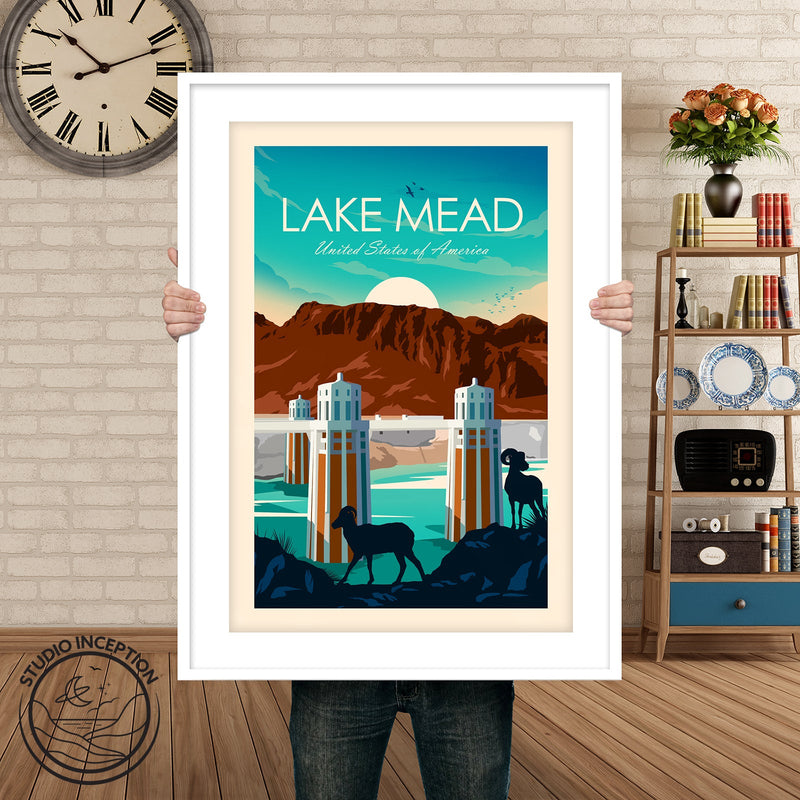 Lake Mead Traditional Style Print