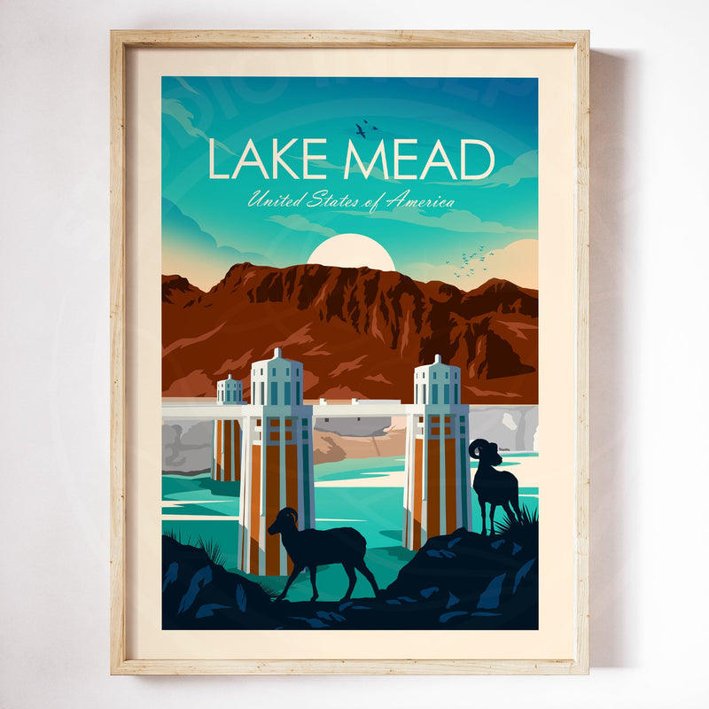 Lake Mead Traditional Style Print