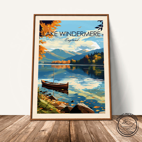 Lake Windermere Traditional Style Print