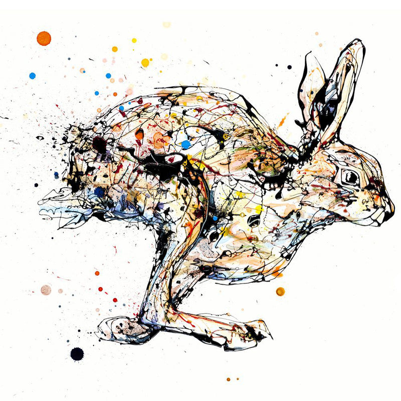 Like the Wind - Hare Print with Size and Presentation Options