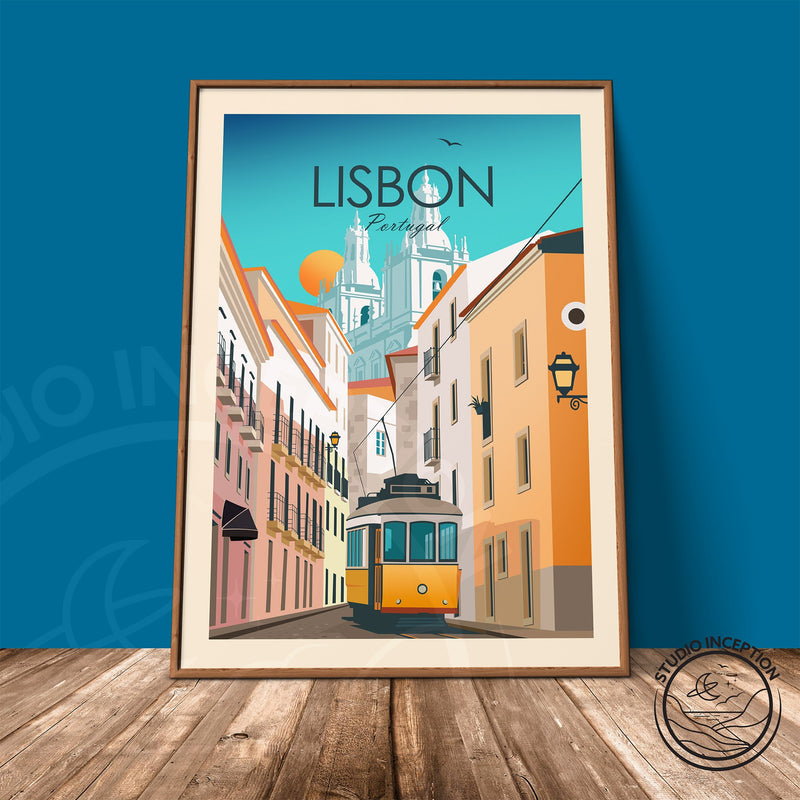 Lisbon Portugal Traditional Style Print