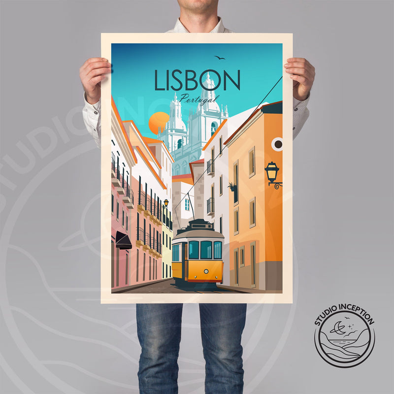 Lisbon Portugal Traditional Style Print