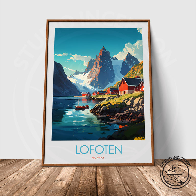 Lofoten Minimalist Print