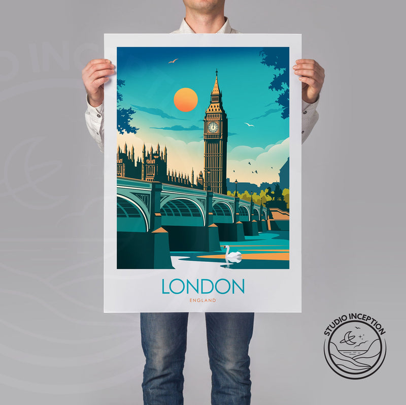 London Big Ben Minimalist Print