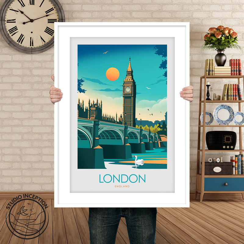 London Big Ben Minimalist Print