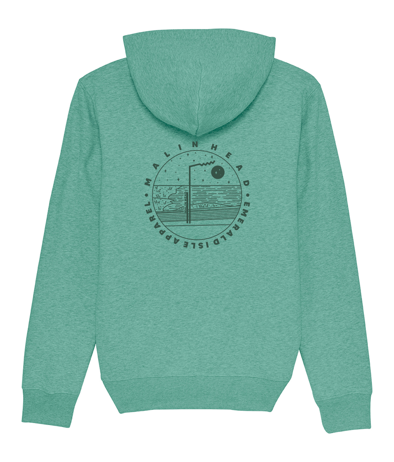 Heather Green Malin Head Pullover Pouch Hoodie