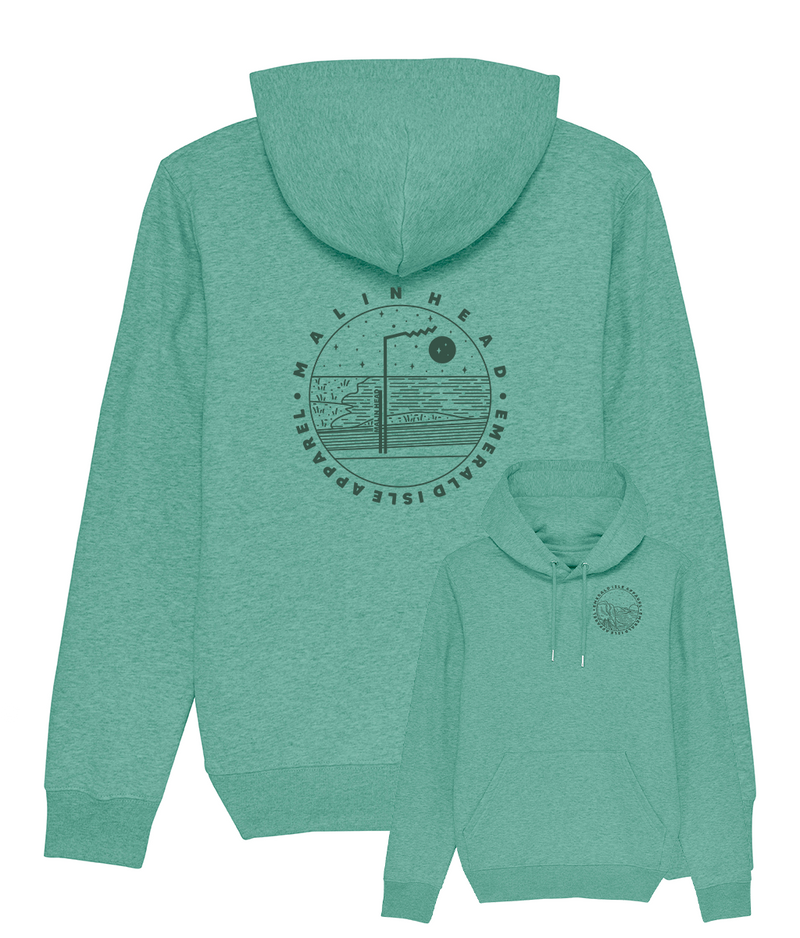 Heather Green Malin Head Pullover Pouch Hoodie