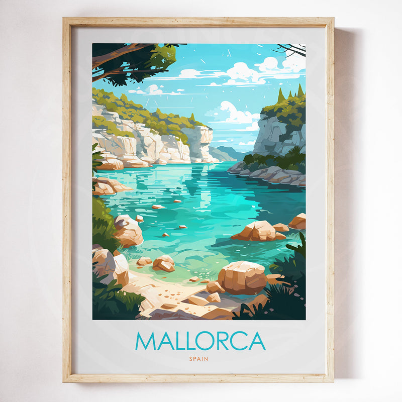 Mallorca Minimalist Print