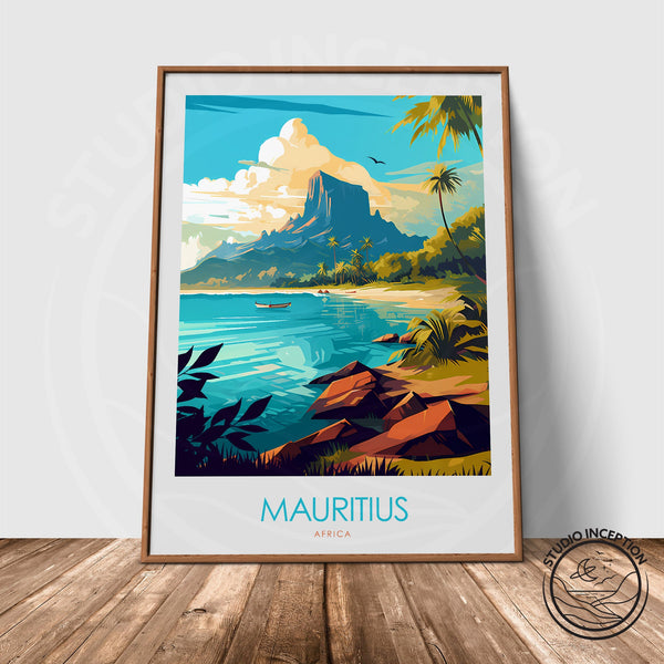 Mauritius Minimalist Print