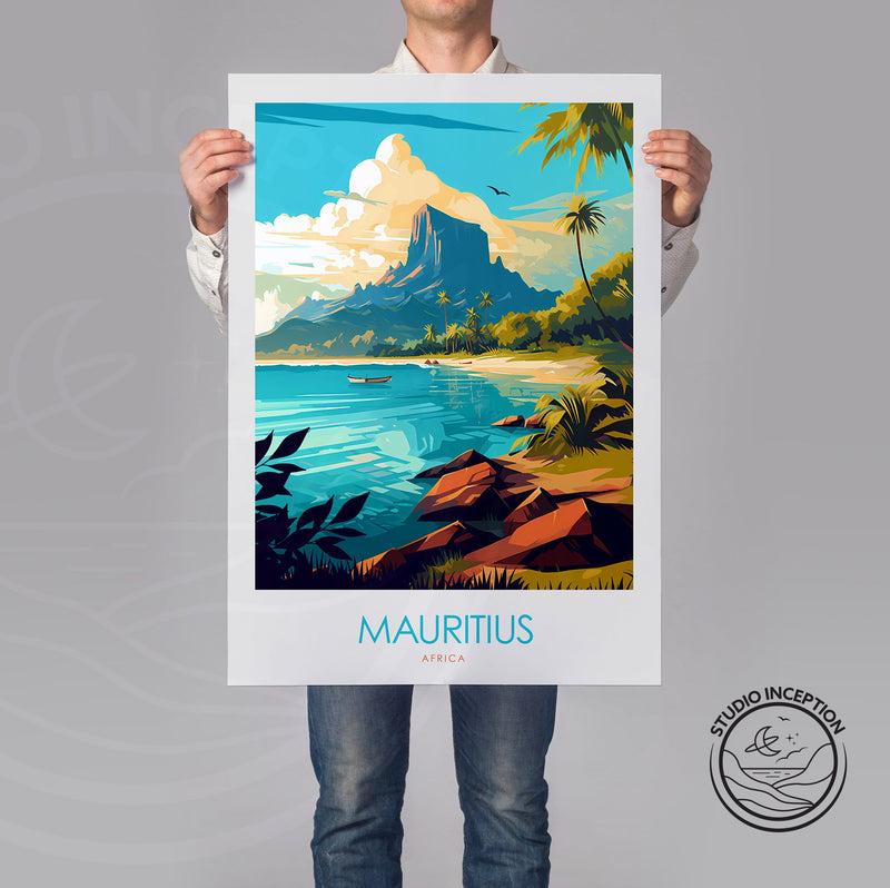 Mauritius Minimalist Print