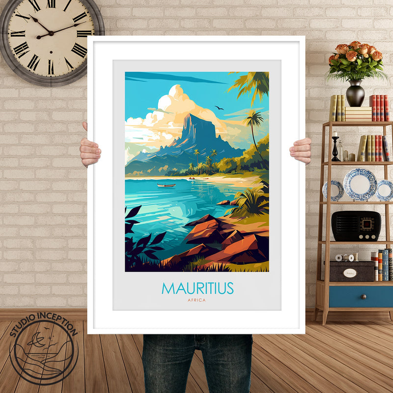 Mauritius Minimalist Print