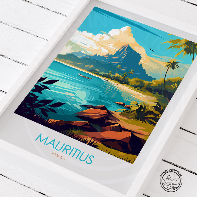 Mauritius Minimalist Print