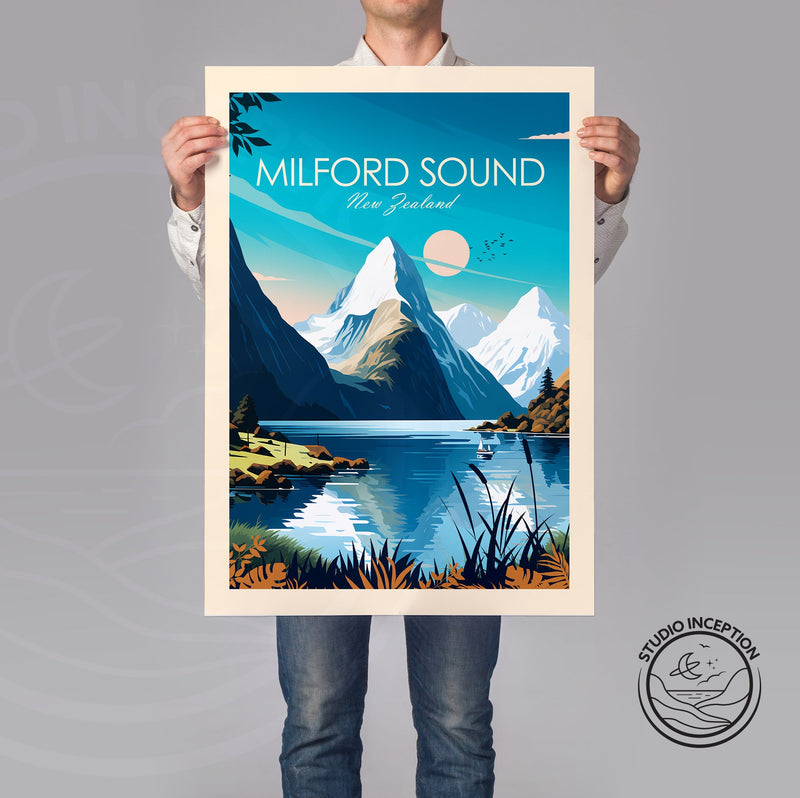 Milford Sound Traditional Style Print