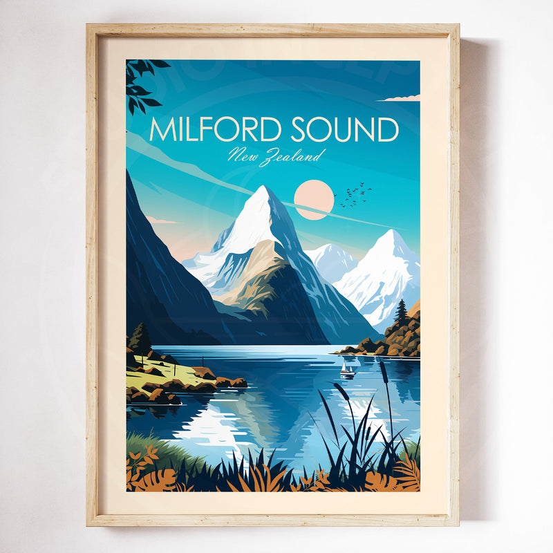 Milford Sound Traditional Style Print