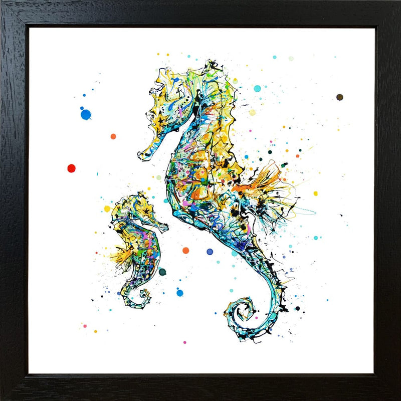 Mini Me - Seahorse Print, 30x30cm with Size and Presentation Options